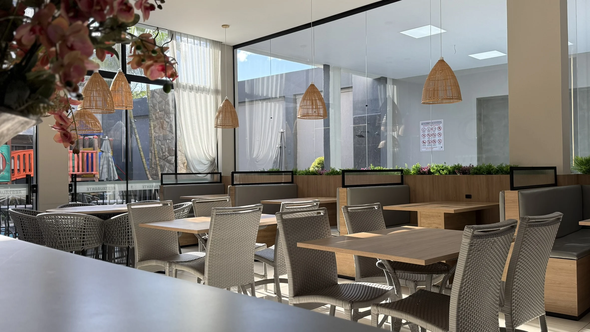 Restaurant outdoor area